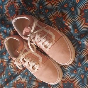 Vans Old Skool Light Pink Mens Size 7.5 Women's Size 9